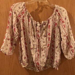 Off the shoulder blouse